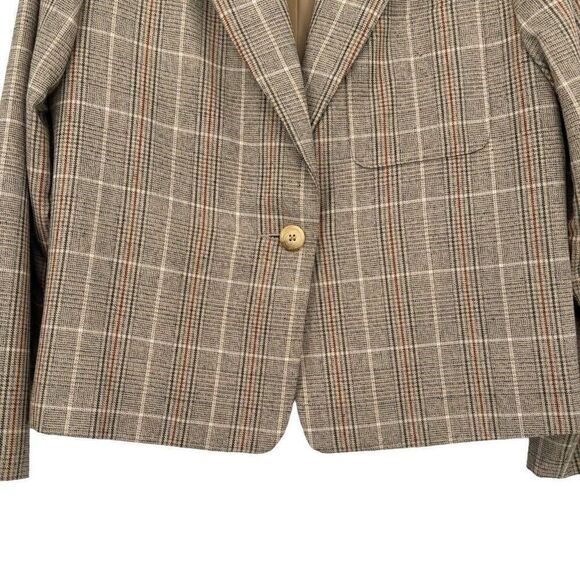 Orvis Vintage Tweed Blazer Tan Size 12 - Picture 4 of 7
